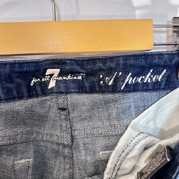 7 For All Man Kind Low-Rise “A” Pocket Jeans - Picture 6 of 9